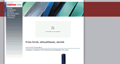 Desktop Screenshot of fromm-pack.hu